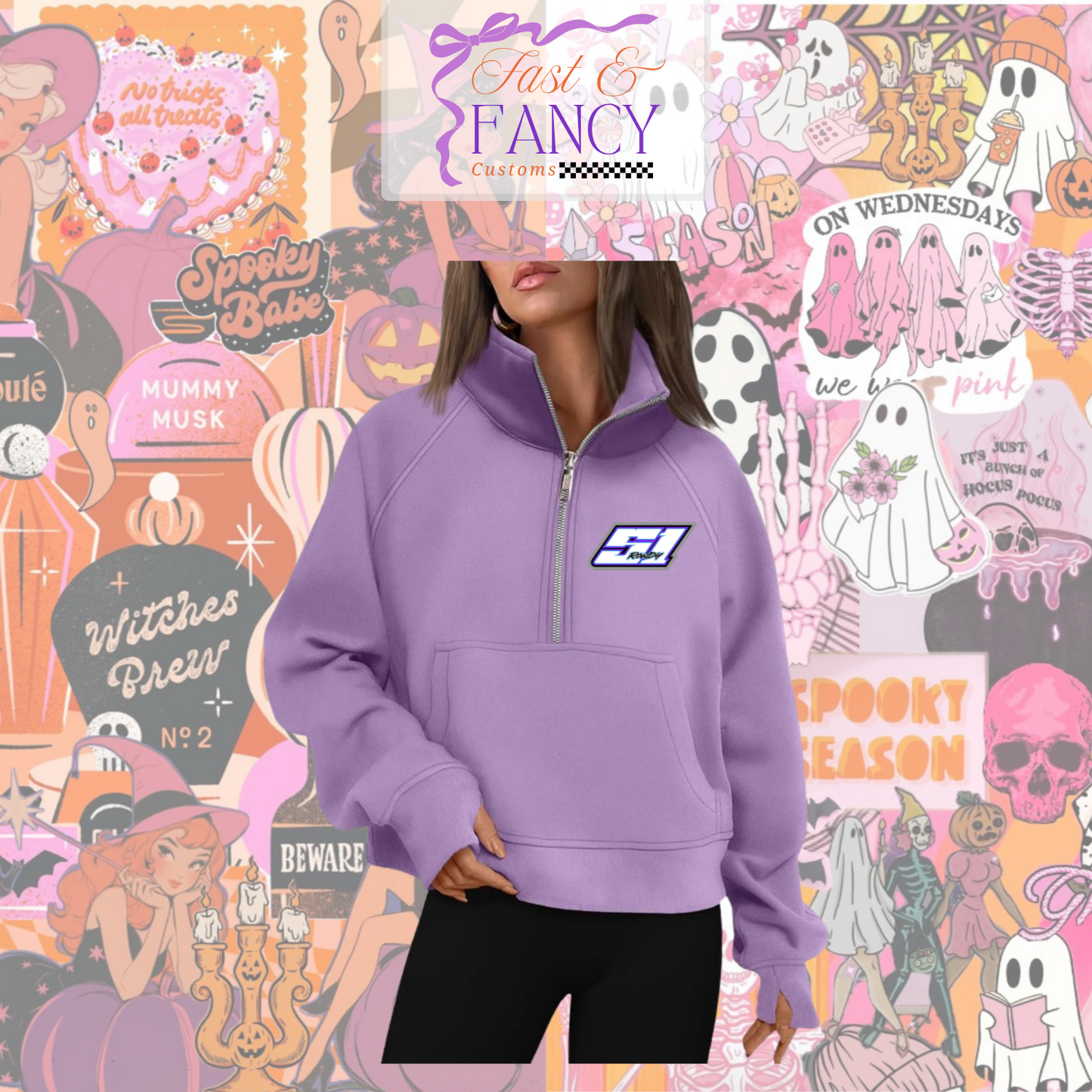 Purple Quarter Zip