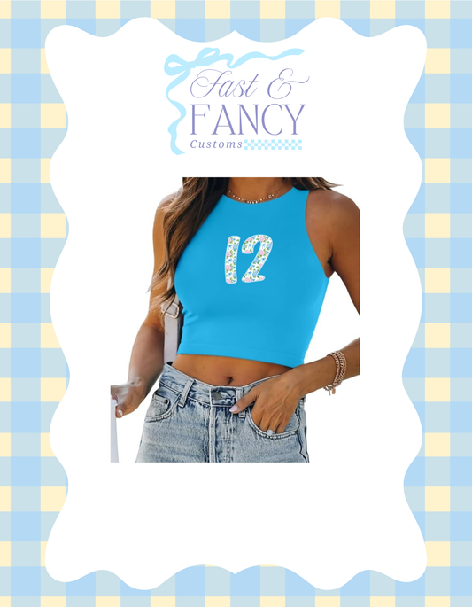Cropped Double Lined Tank Top