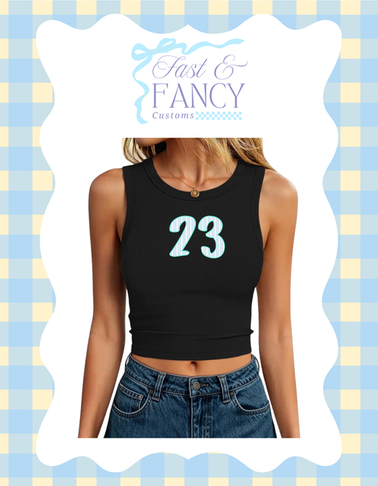 Ribbed Crop Tank Top