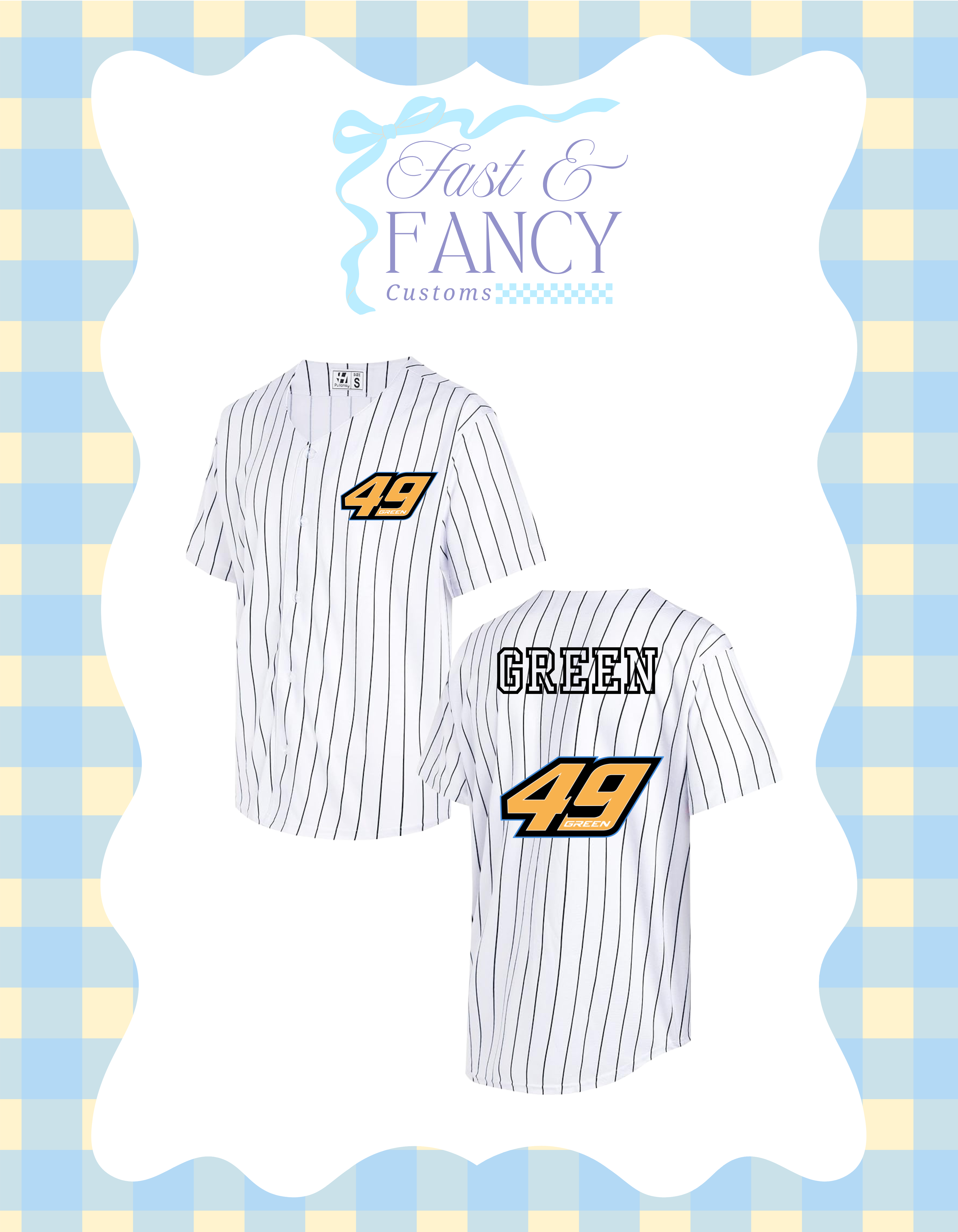 Custom Pinstripe jersey