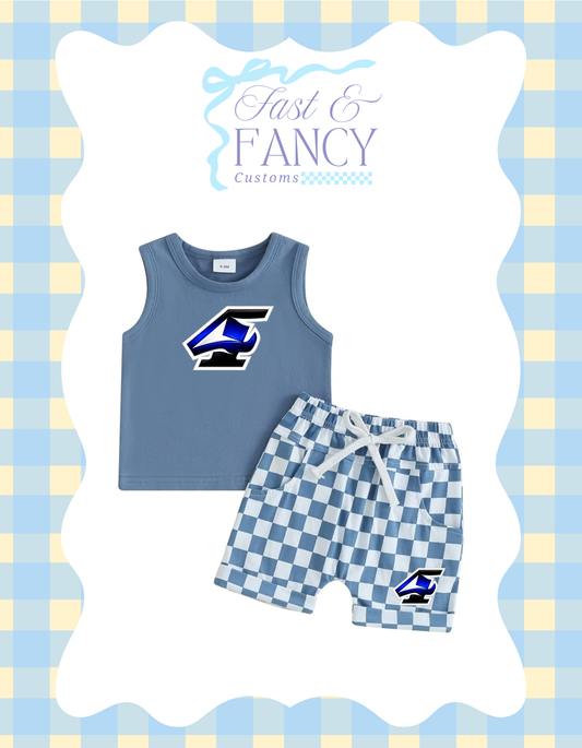 Boy Toddler Checkered Set
