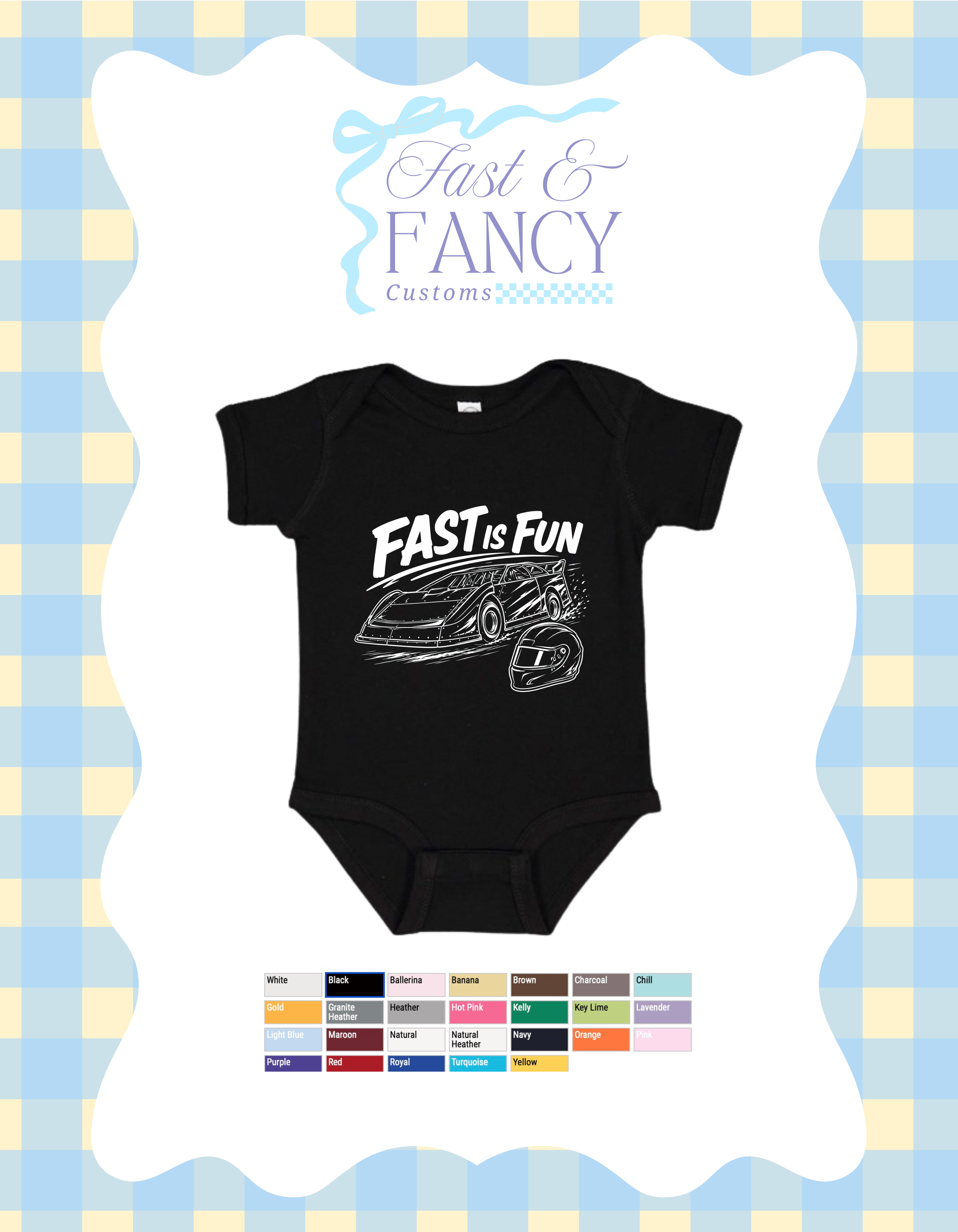 Baby Onesie (Choose Your Color)