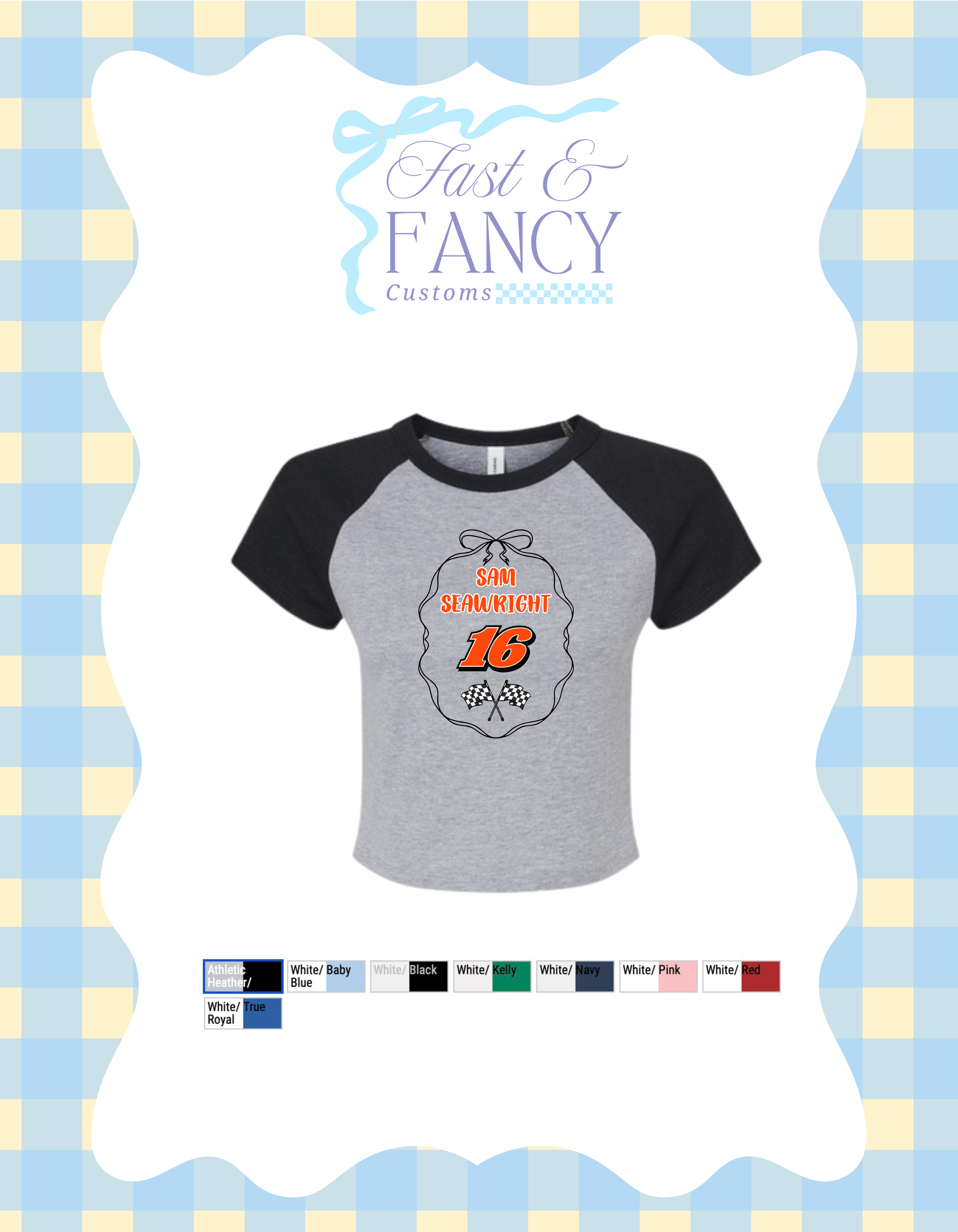 Baby Tee Customized (Choose your Color)