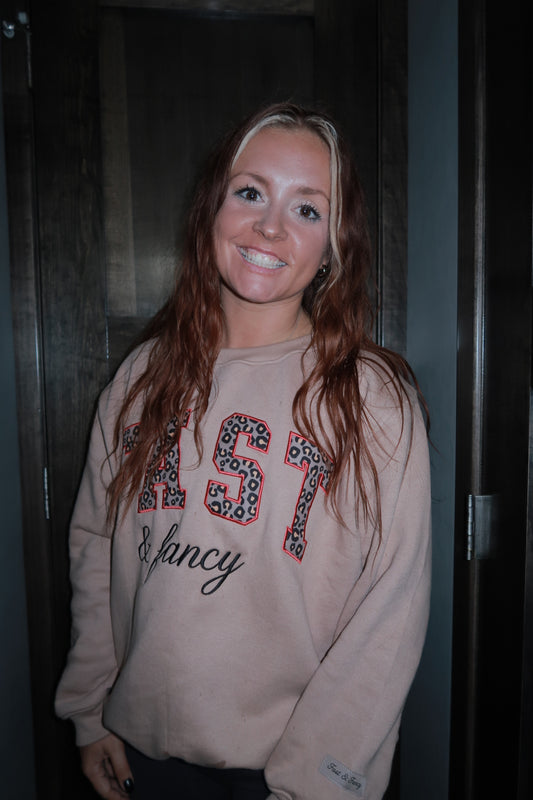 Cheetah Tan Crewneck