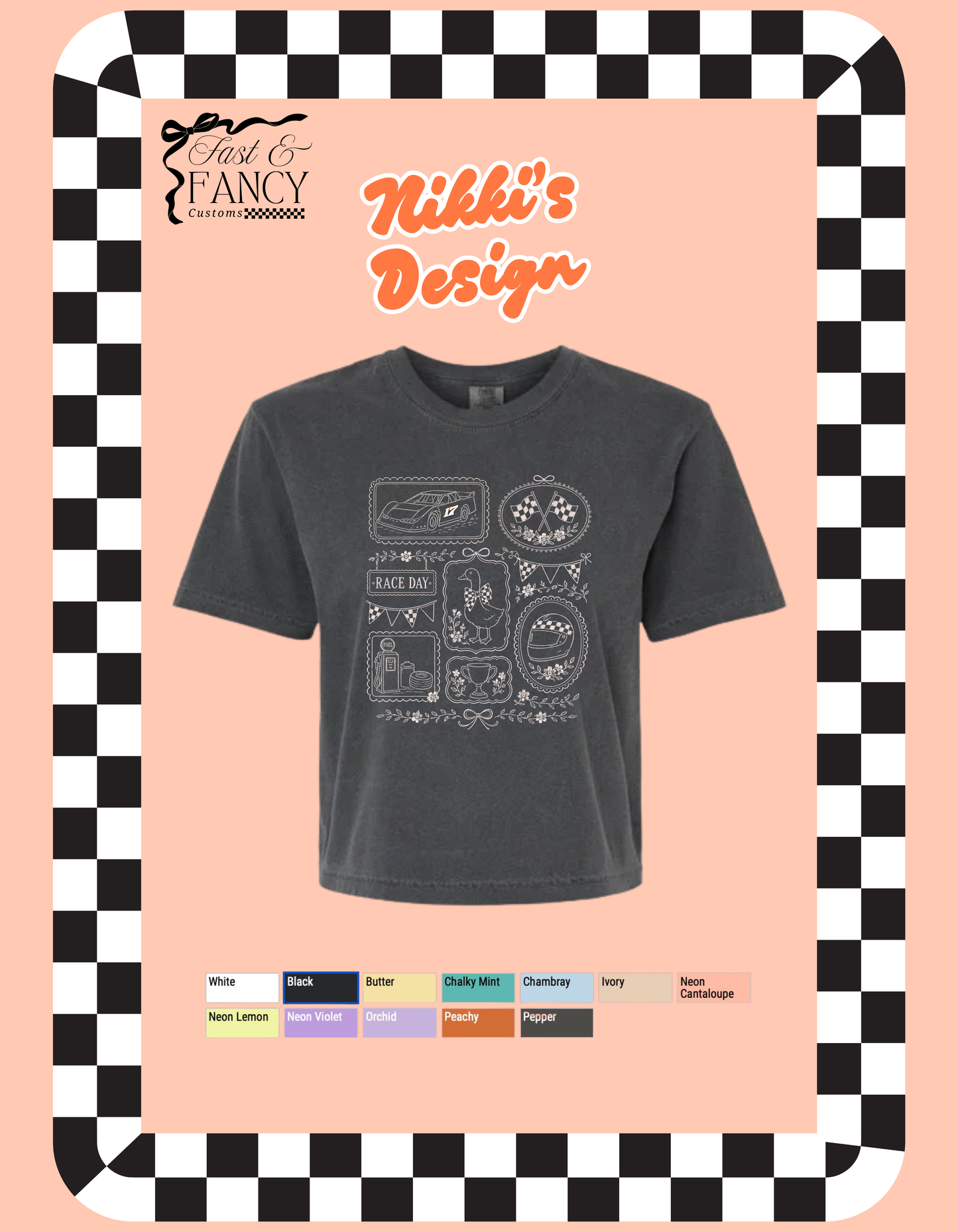 Nikki’s Design Comfort Color Cropped Boxy Tee