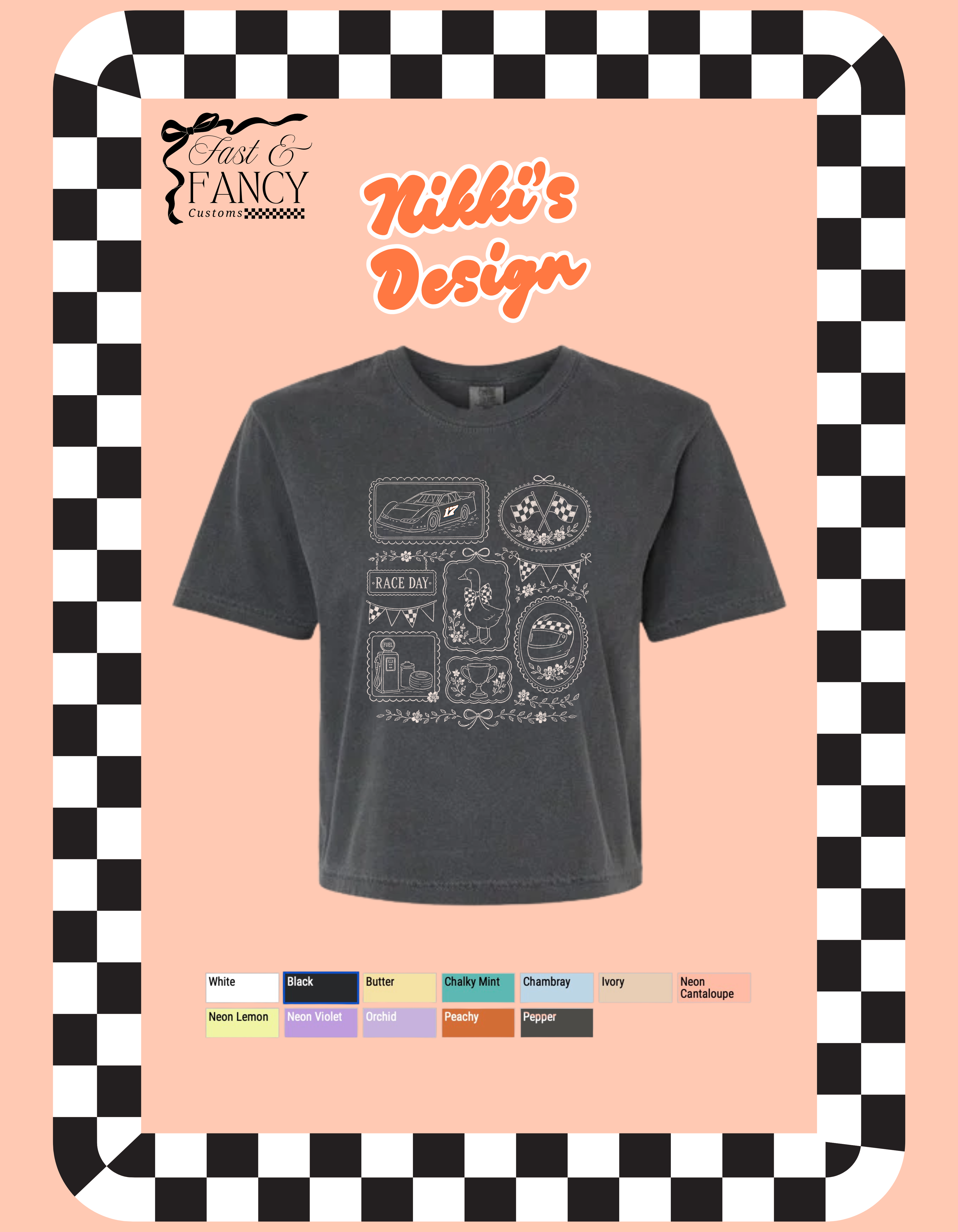 Nikki’s Design Comfort Color Cropped Boxy Tee