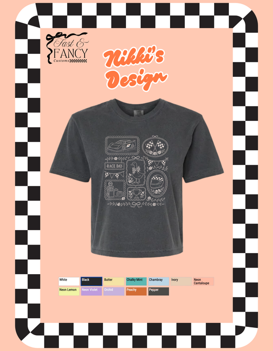 Nikki’s Design Comfort Color Cropped Boxy Tee