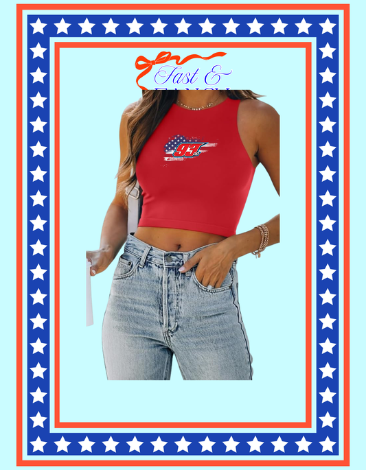 Cropped Double Lined Tank Top