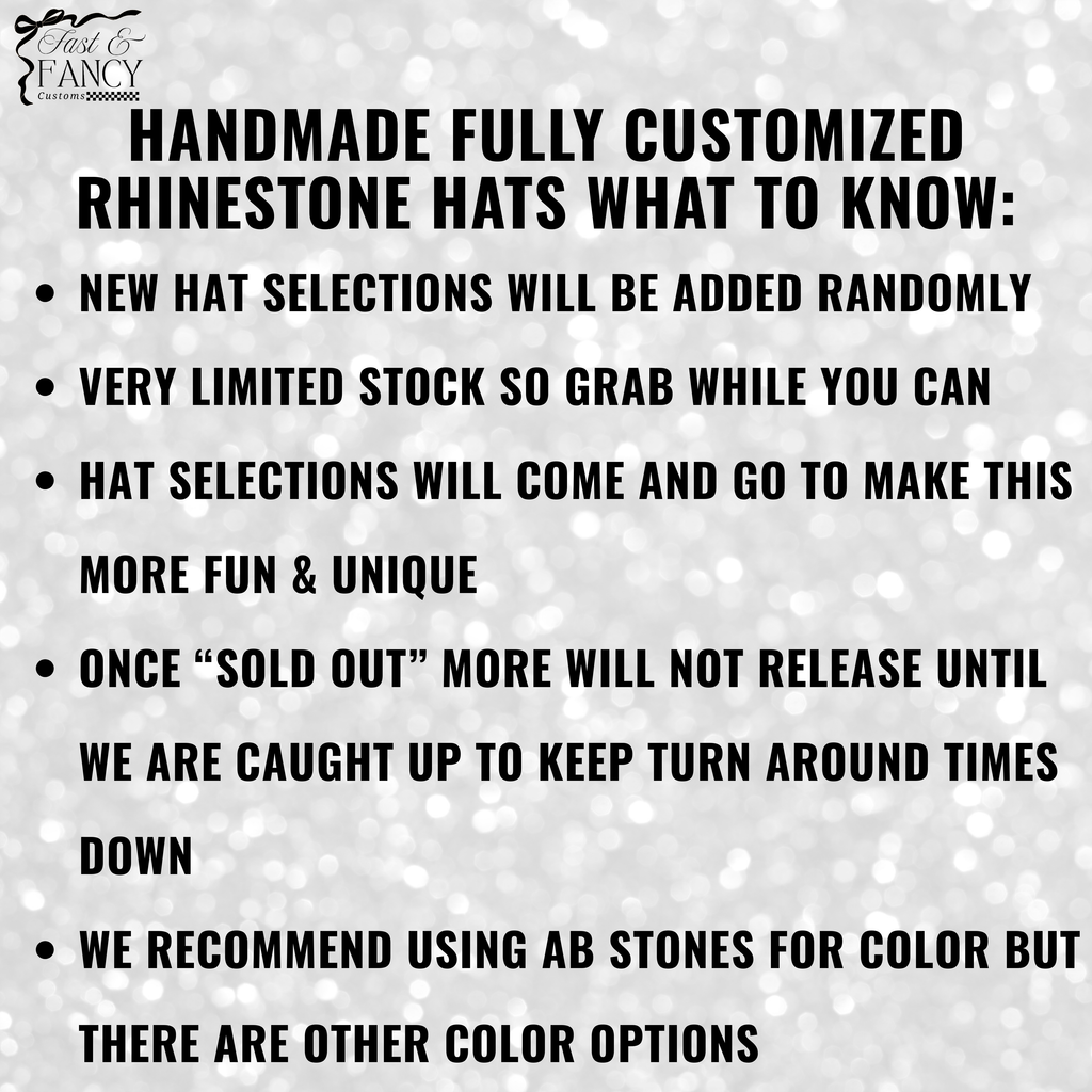 Custom Rhinestone Hat (Duck Camo)