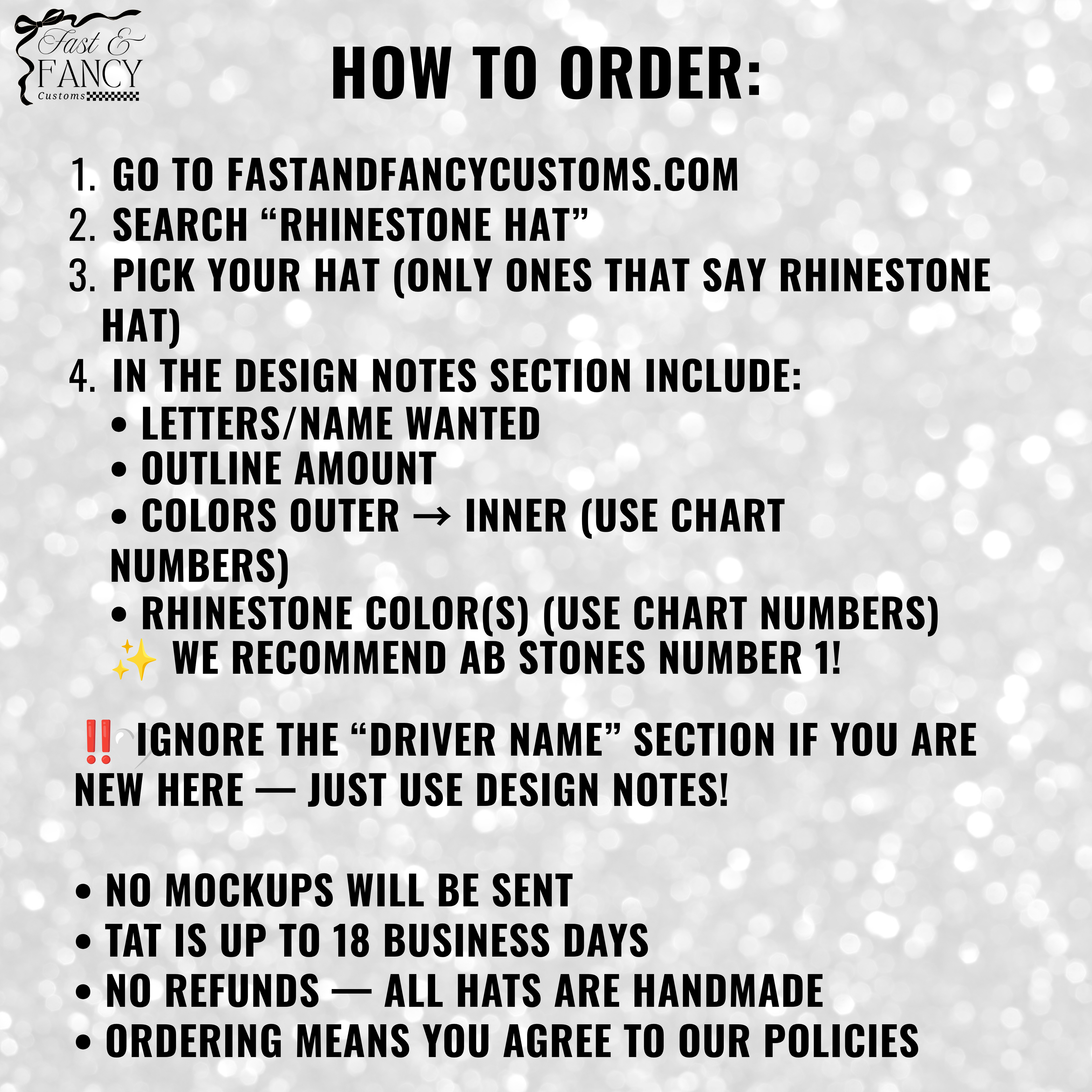 Custom Rhinestone Hat