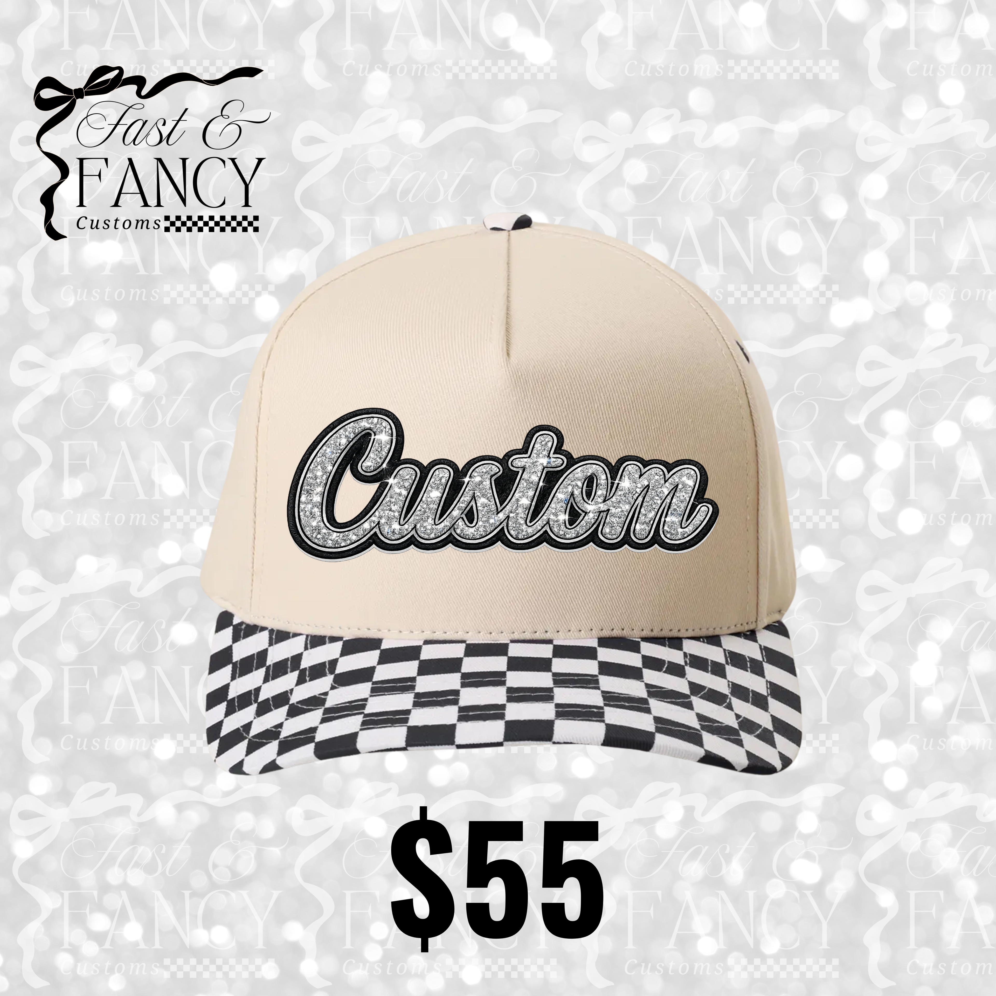 Custom Rhinestone Hat