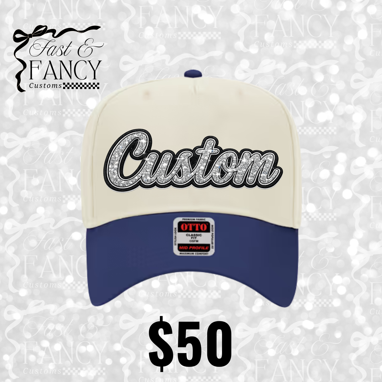 Custom Rhinestone Hat