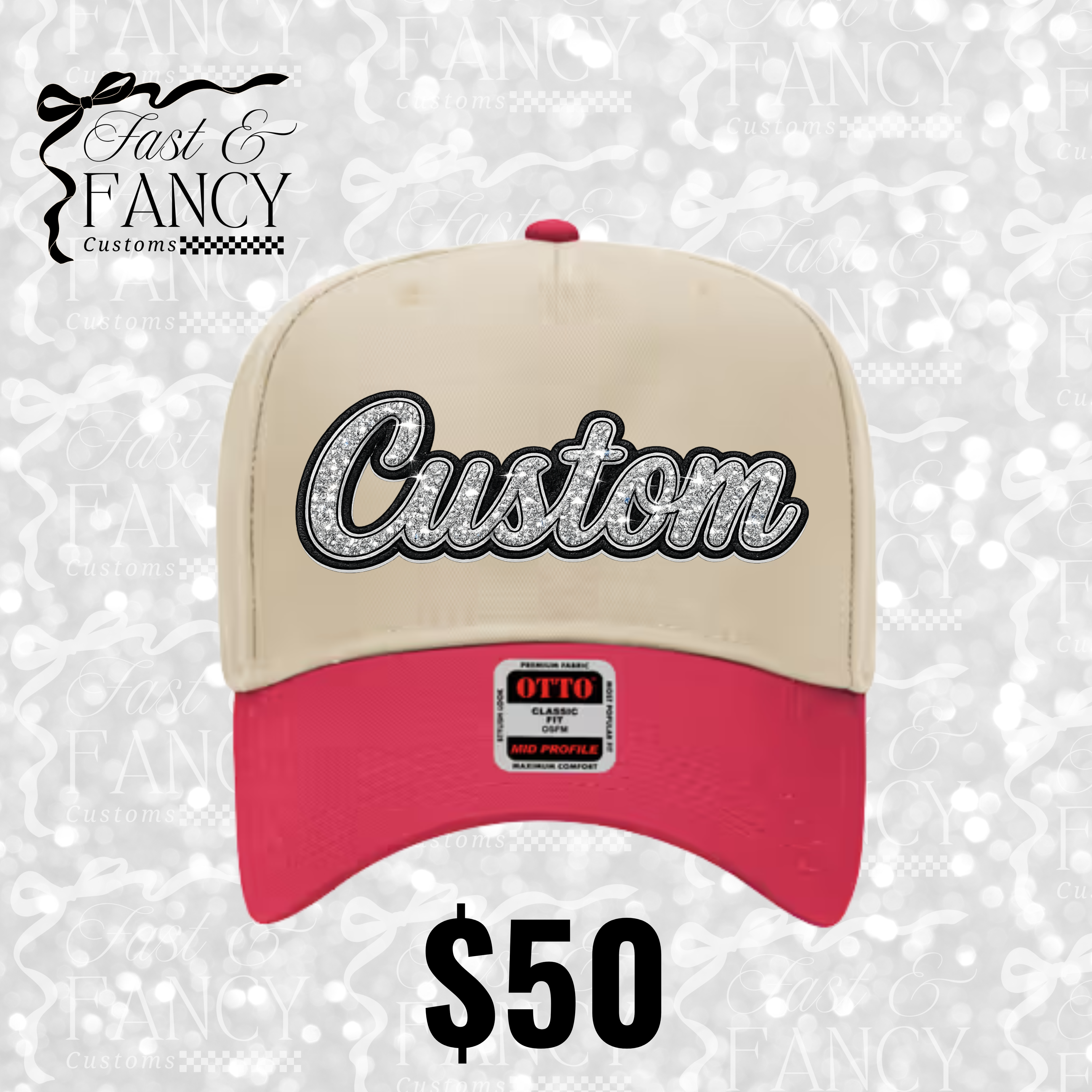 Custom Rhinestone Hat