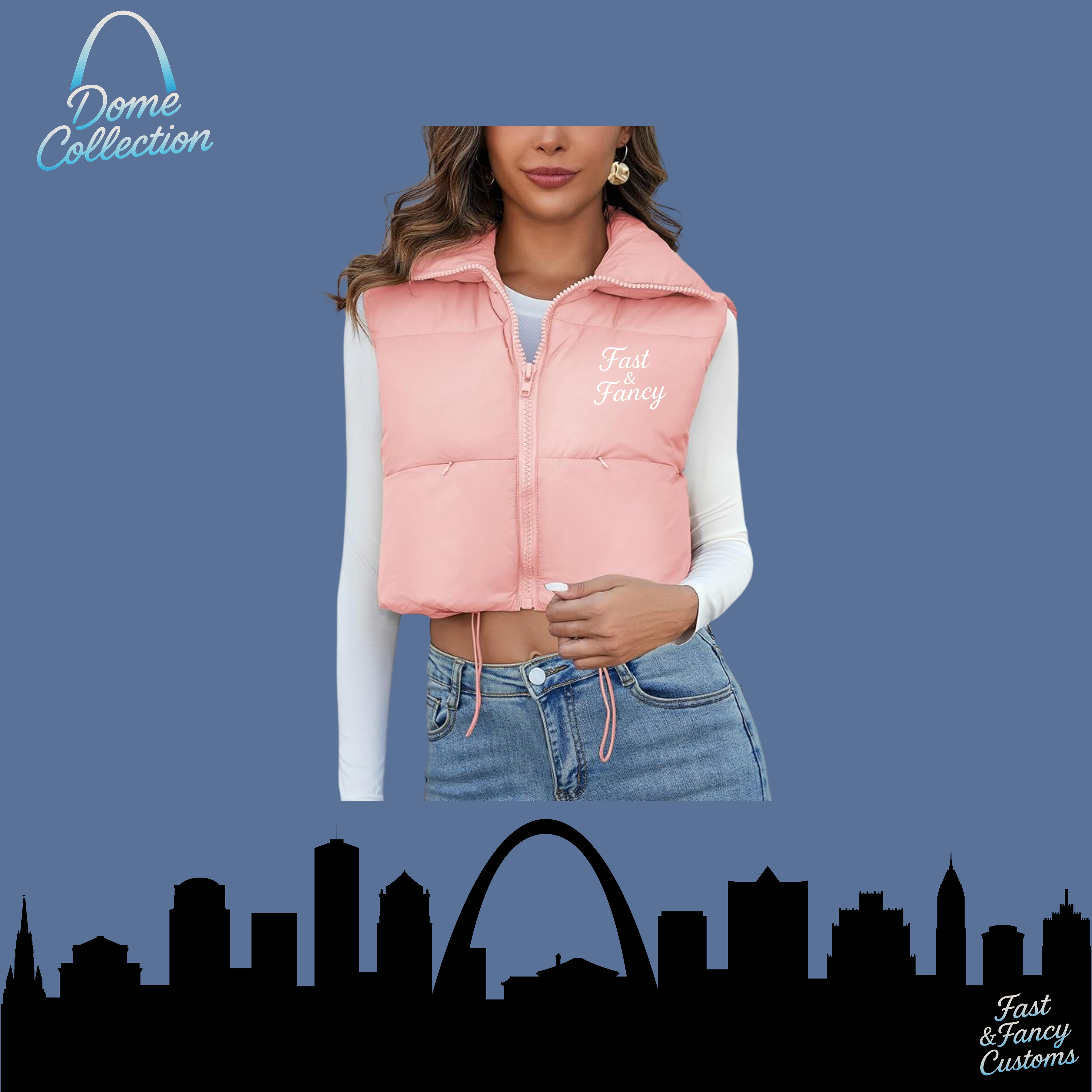 Cropped Puffer Vest