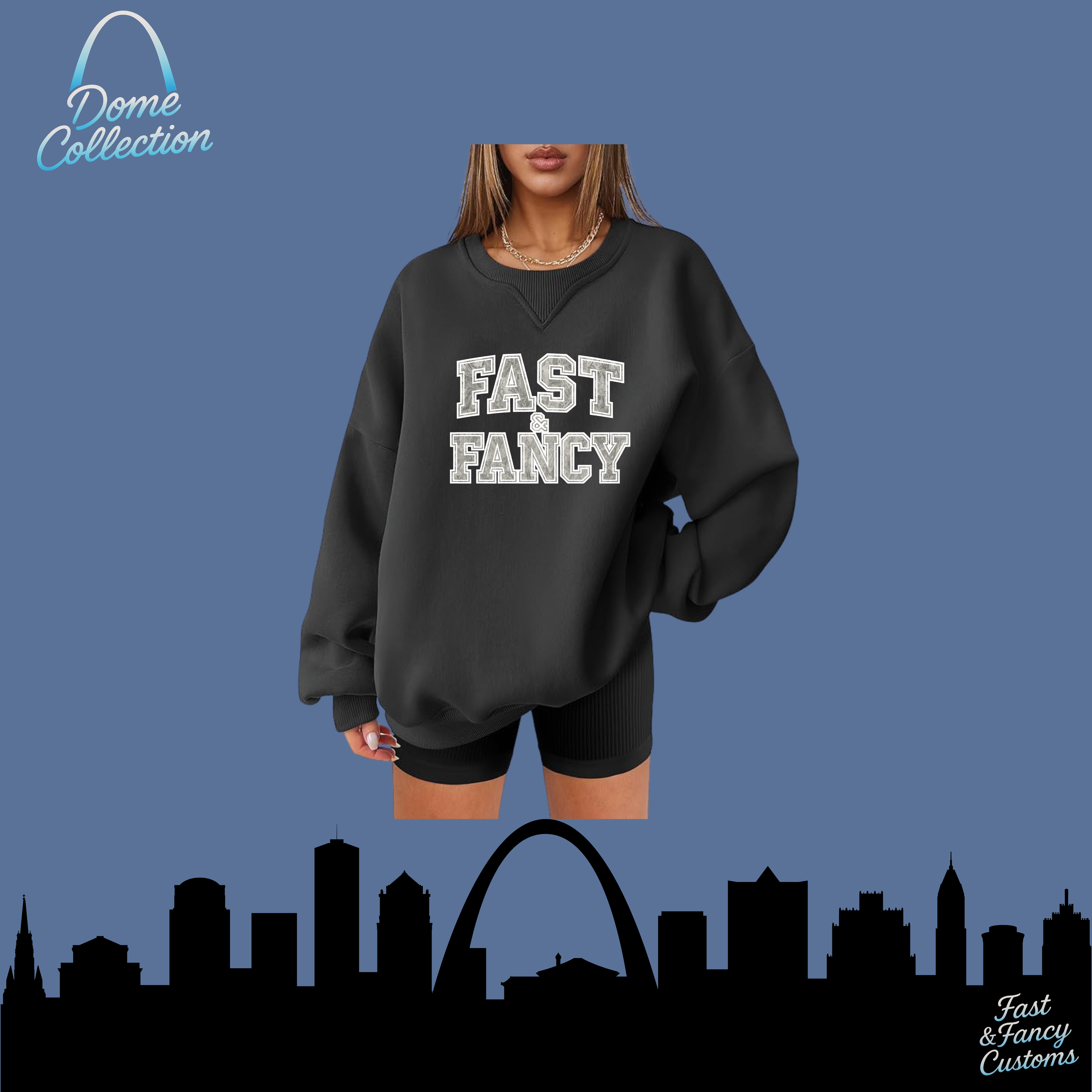 Oversized Crewneck- Dark Grey