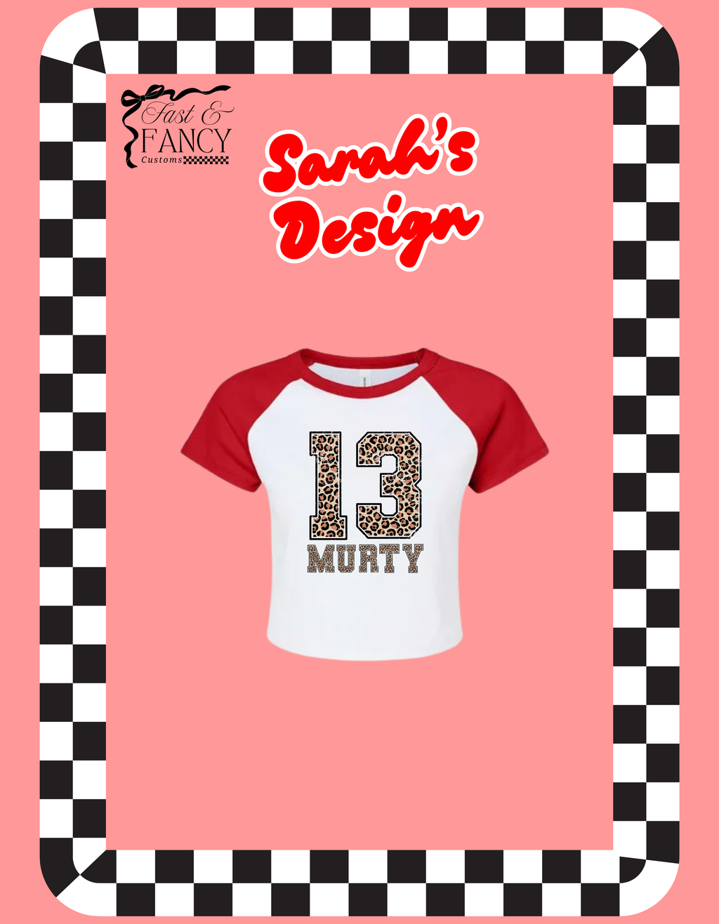 Sarah’s Design (Choose your Color)