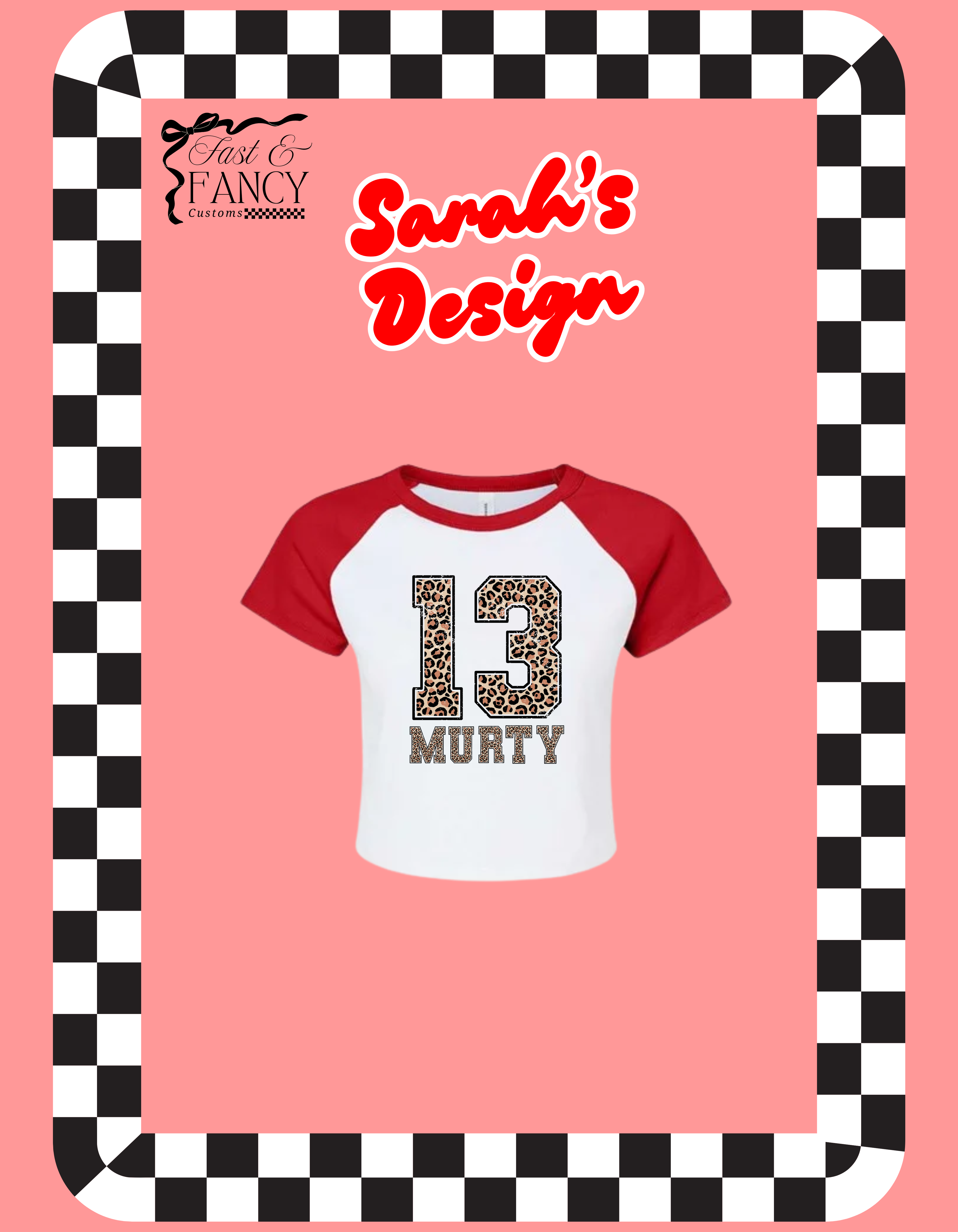 Sarah’s Design (Choose your Color)