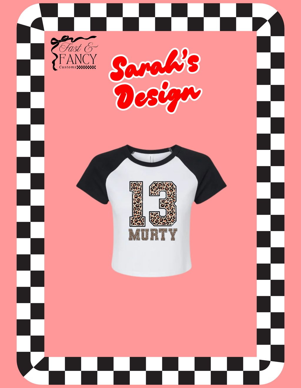 Sarah’s Design (Choose your Color)