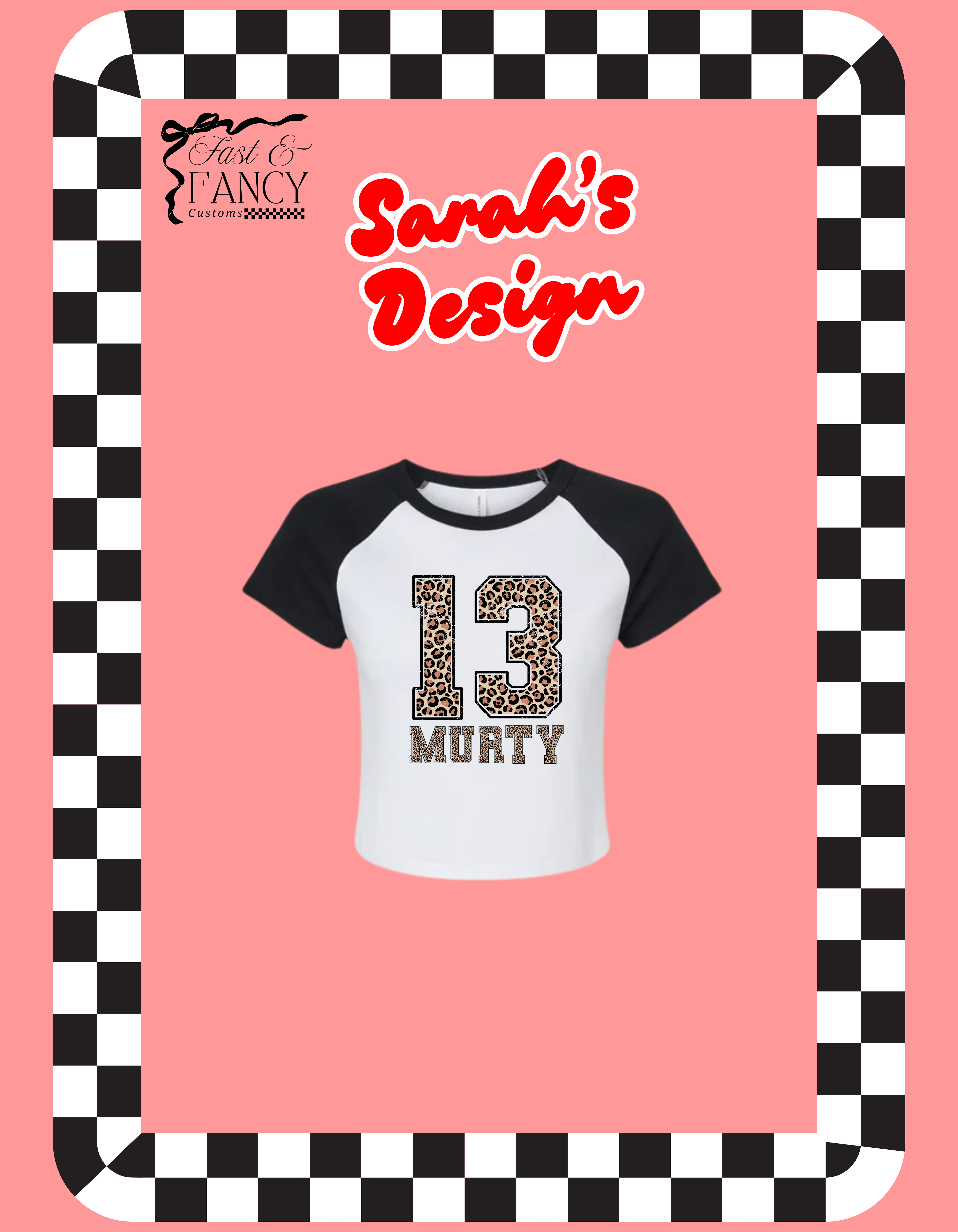 Sarah’s Design (Choose your Color)