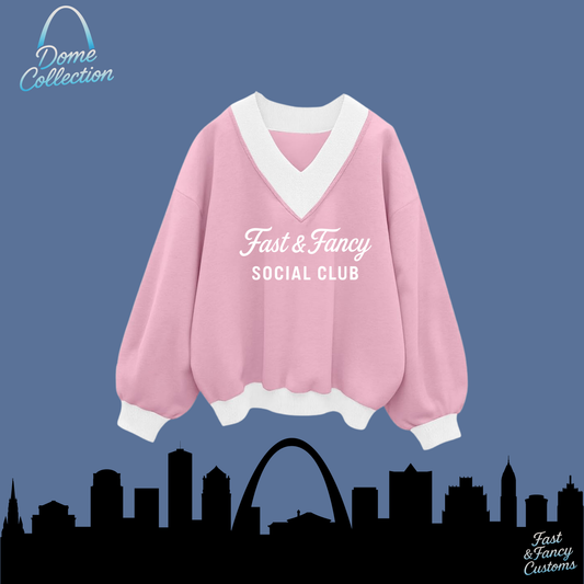 V-Neck Oversized Drop Shoulder
