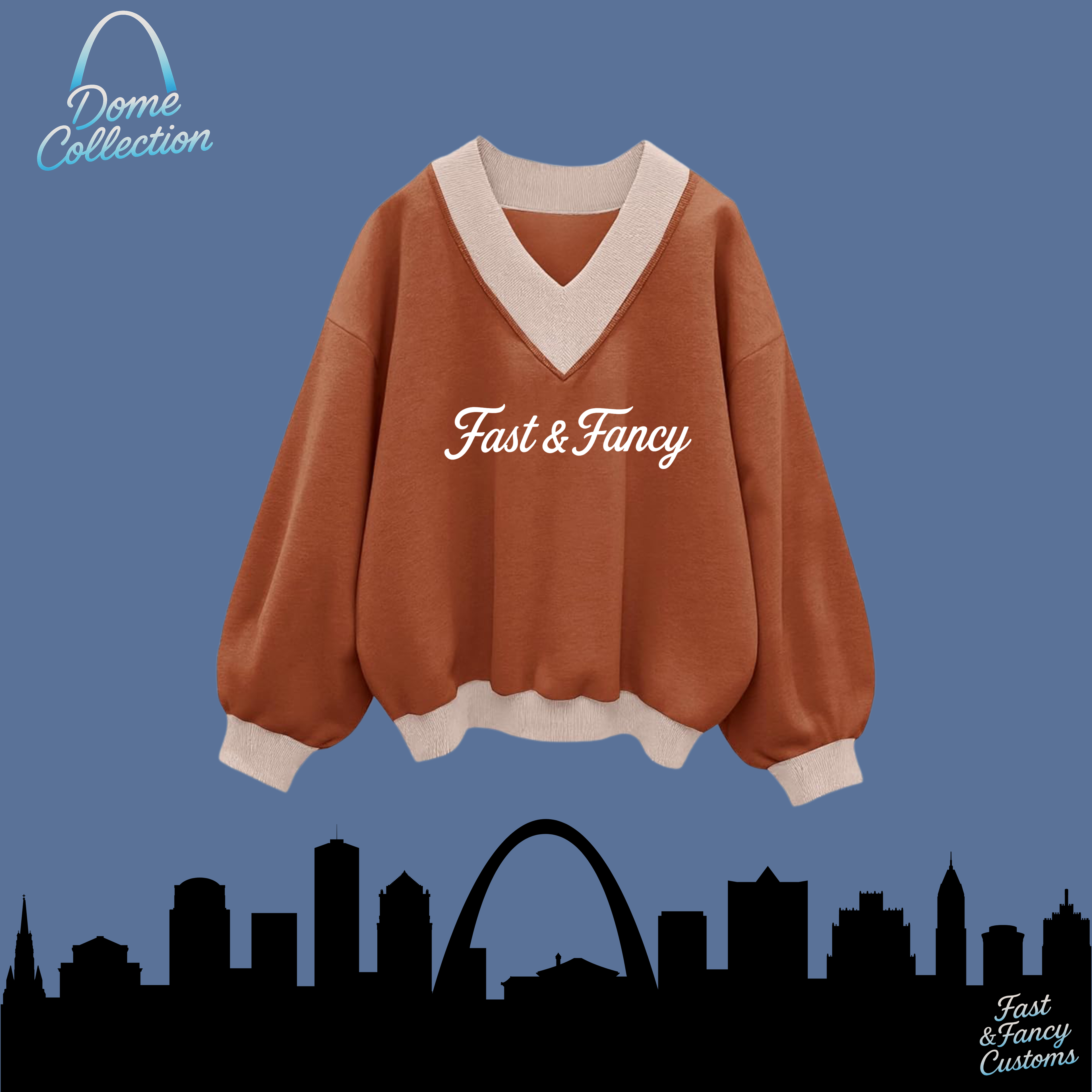 V-Neck Oversized Drop Shoulder