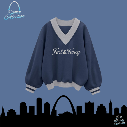 V-Neck Oversized Drop Shoulder