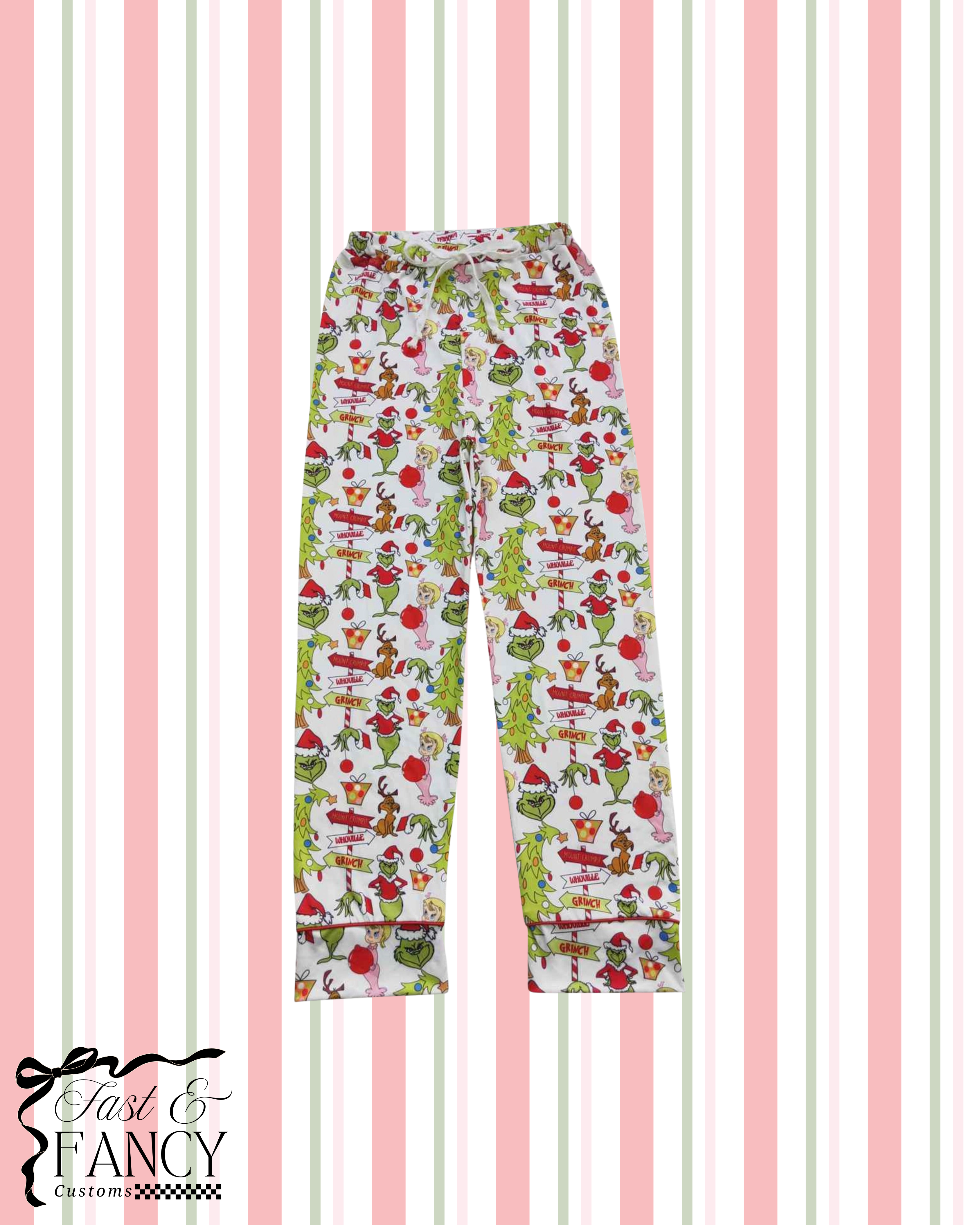 Adult Grinch PJ Pants
