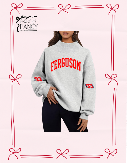 Grey Mockneck Number Sleeve (Sleeve included)