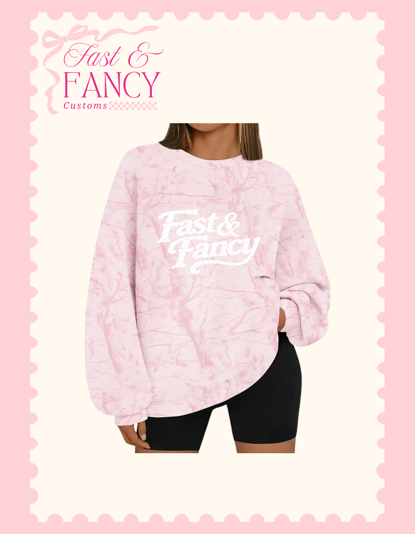 Pink Camo Crewneck