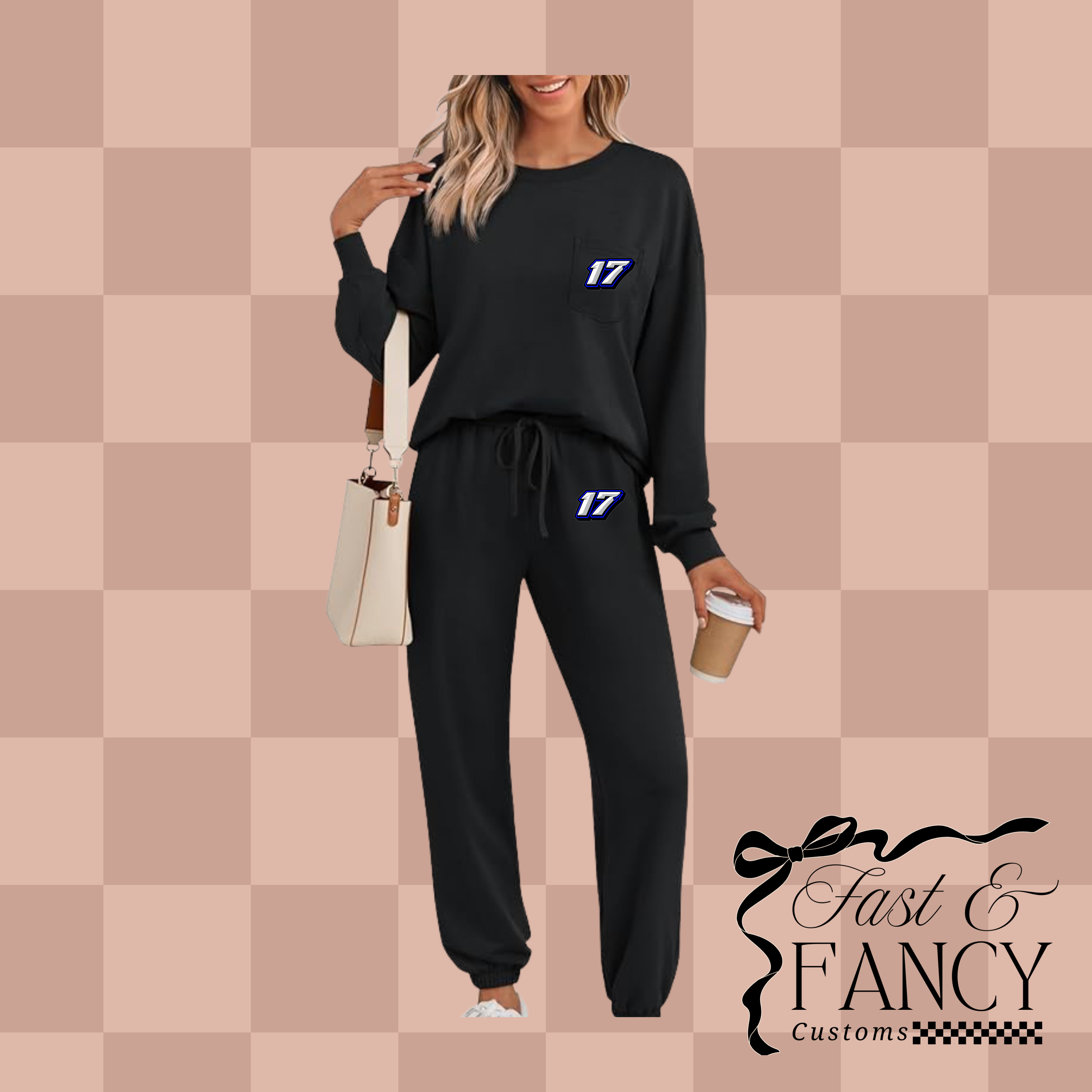 Black Track Lounge Set