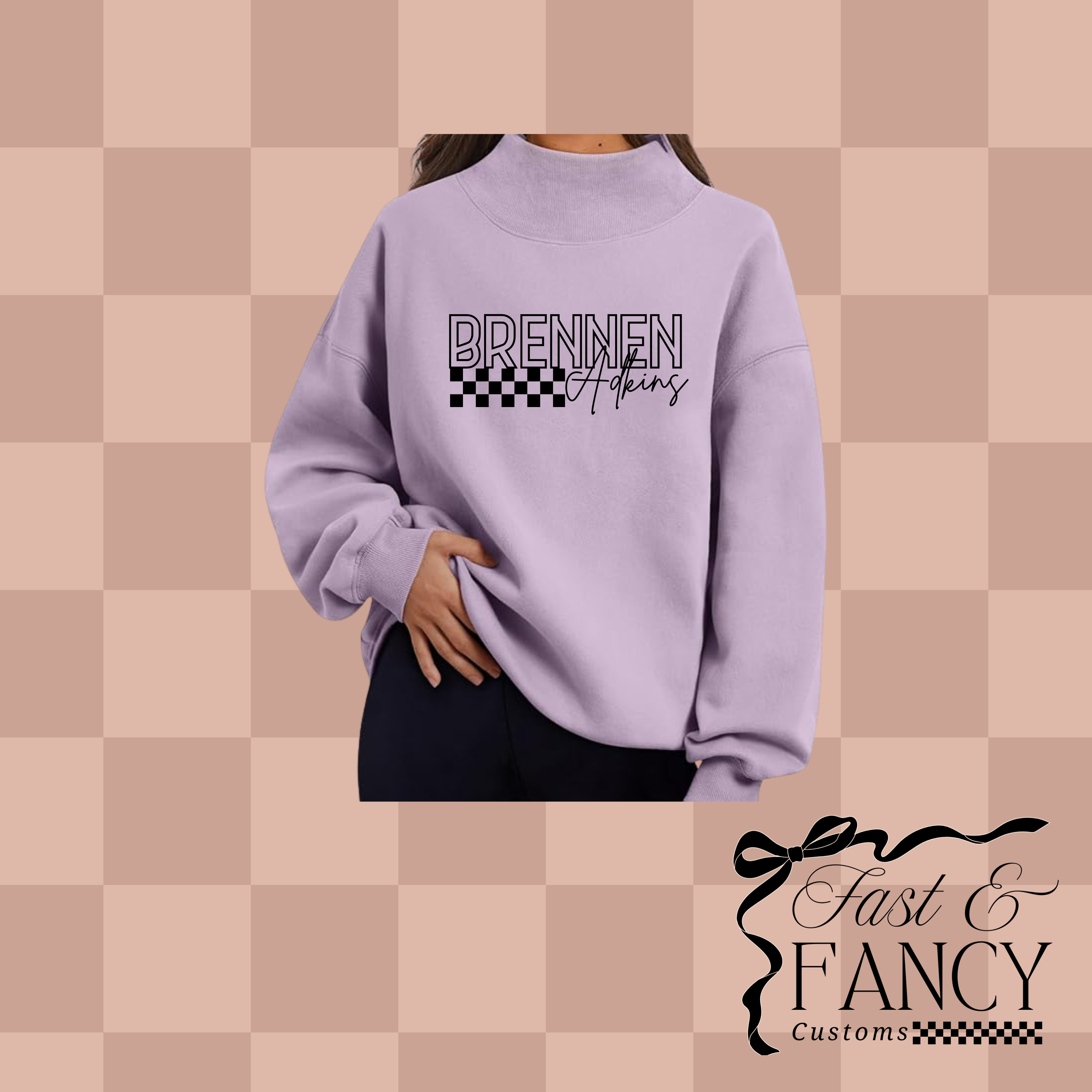 Purple Mockneck