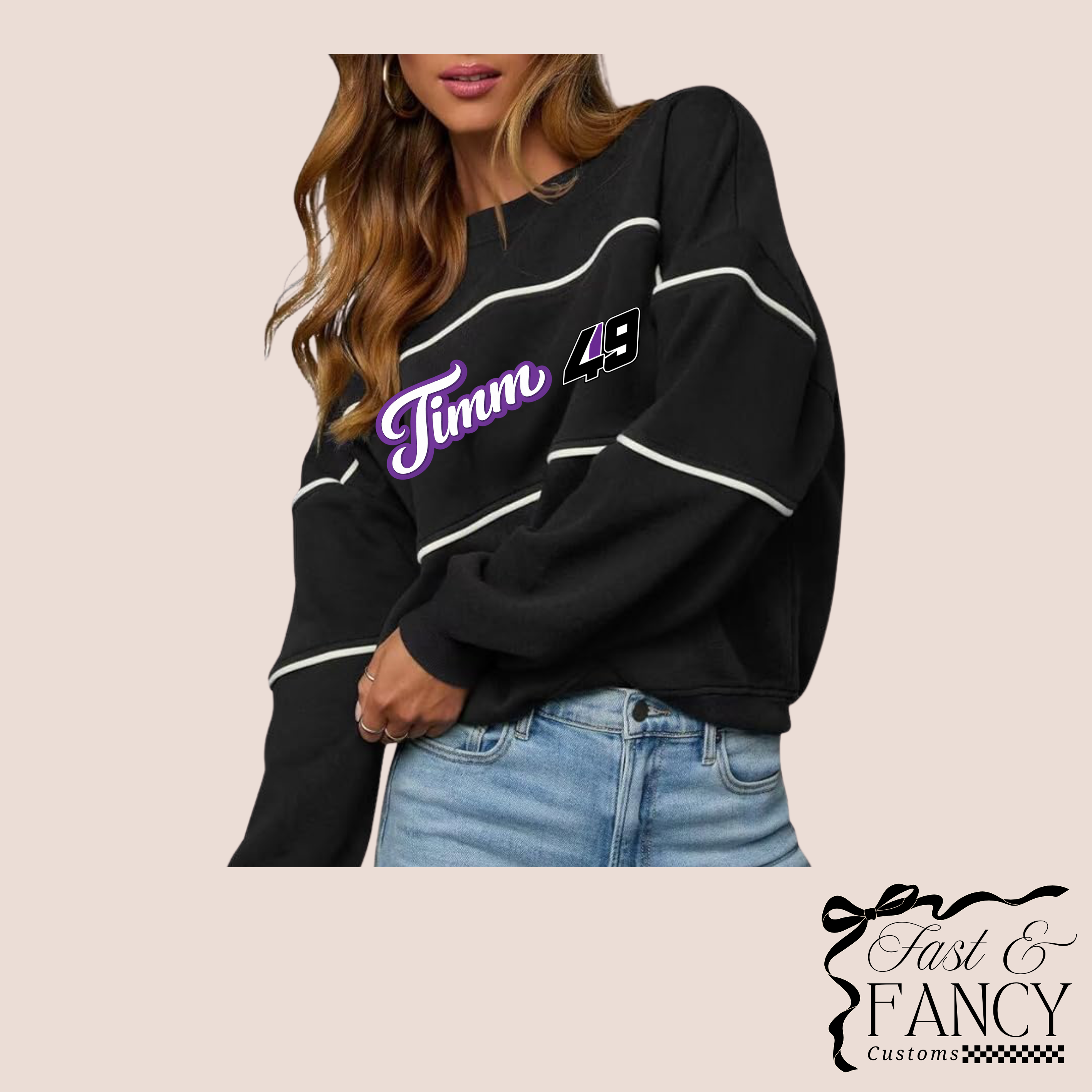 Retro Black Crewneck